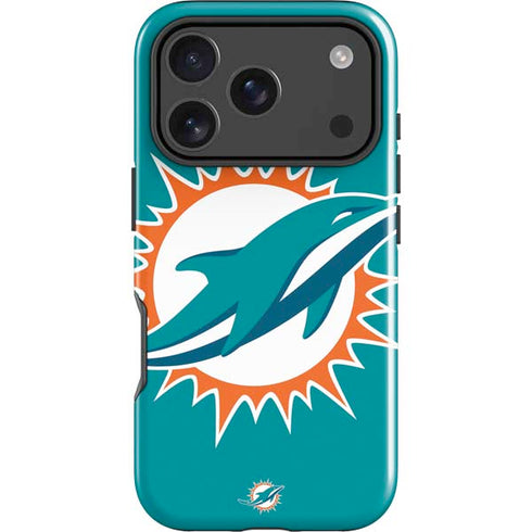 NFL Miami Dolphins Large Logo iPhone 17 Pro Impact Case