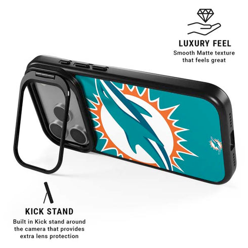 NFL Miami Dolphins Large Logo iPhone 17 Pro Kickstand Case