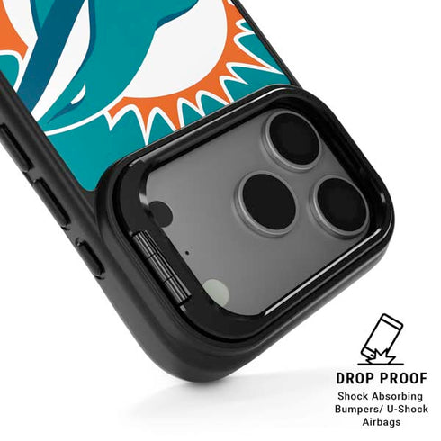 NFL Miami Dolphins Large Logo iPhone 17 Pro Kickstand Case
