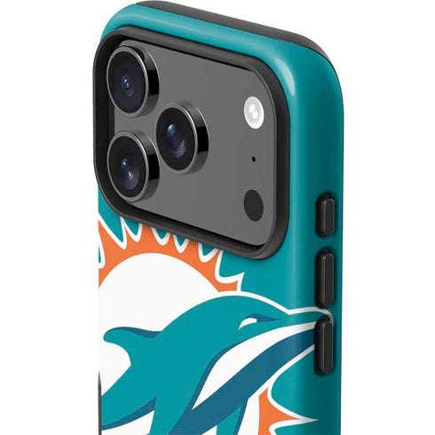 NFL Miami Dolphins Large Logo iPhone 17 Pro Max Impact Case