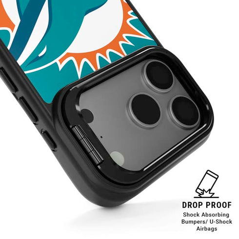NFL Miami Dolphins Large Logo iPhone 17 Pro Max Kickstand Case