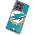 NFL Miami Dolphins Large Logo Moto G 5G (2025) Clear Case
