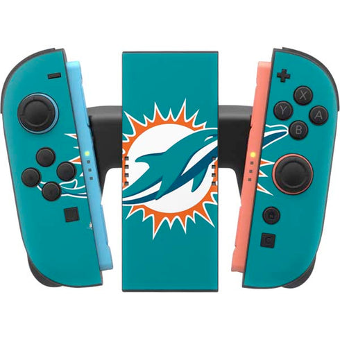 NFL Miami Dolphins Large Logo Nintendo Switch 2 (2025) Joy-Con Controller Skin