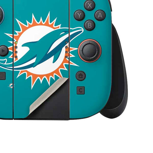 NFL Miami Dolphins Large Logo Nintendo Switch 2 (2025) Joy-Con Controller Skin