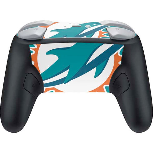 NFL Miami Dolphins Large Logo Nintendo Switch 2 (2025) Pro Controller Skin