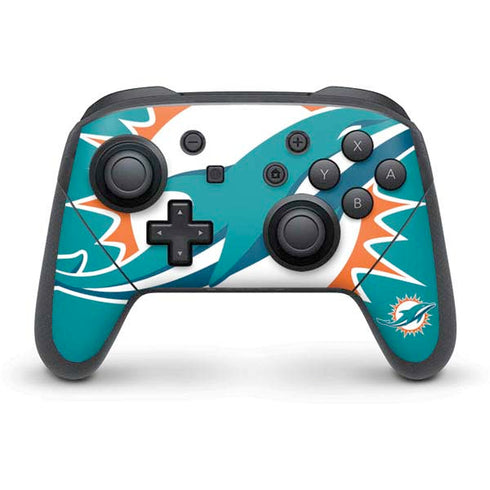 NFL Miami Dolphins Large Logo Nintendo Skins