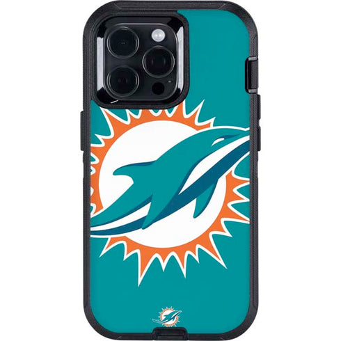 NFL Miami Dolphins Large Logo Otterbox Defender iPhone Skin