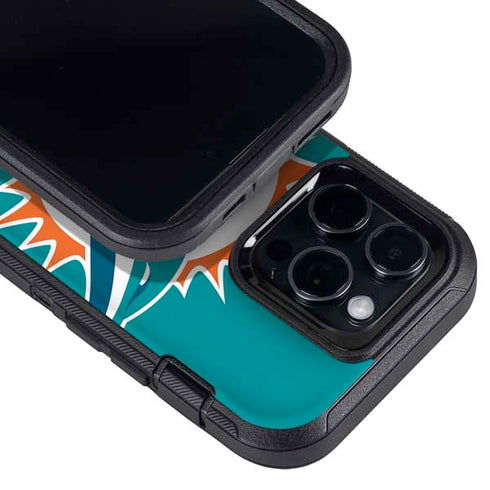 NFL Miami Dolphins Large Logo Otterbox Defender iPhone Skin