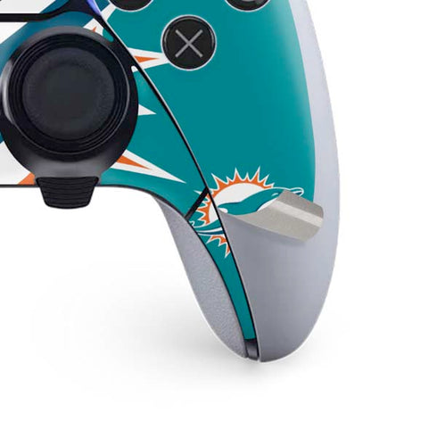NFL Miami Dolphins Large Logo PS5 DualSense Edge Pro Controller Skin