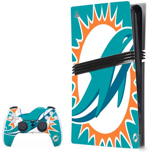 NFL Miami Dolphins Large Logo PS5 Pro Bundle Skin
