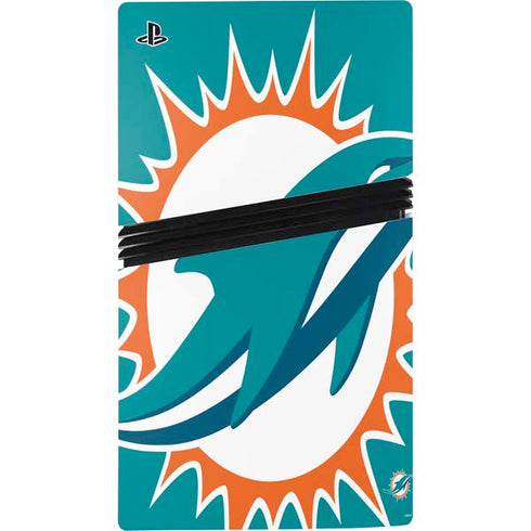 NFL Miami Dolphins Large Logo PS5 Pro Bundle Skin