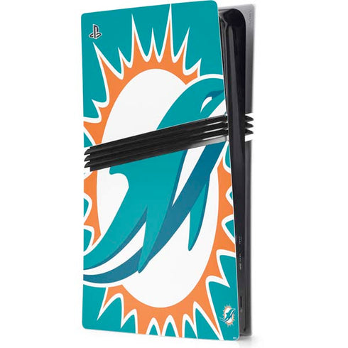 NFL Miami Dolphins Large Logo PS5 Pro Console Skin
