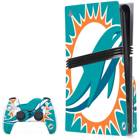 NFL Miami Dolphins Large Logo PlayStation PS5 Skins