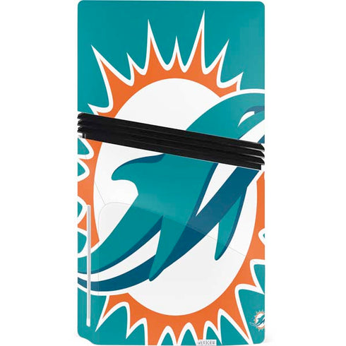 NFL Miami Dolphins Large Logo PS5 Pro Disk Console Skin