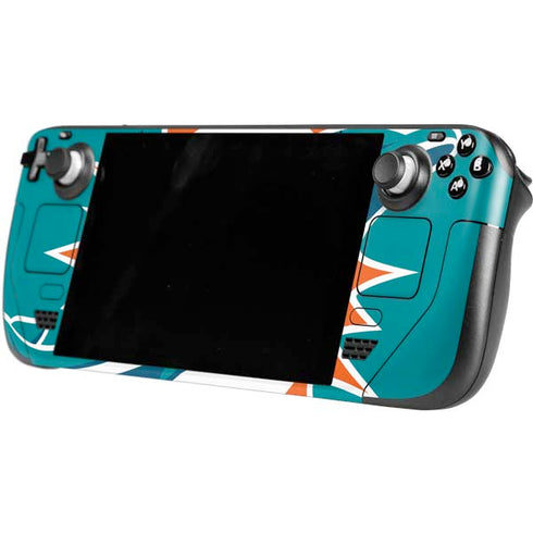 NFL Miami Dolphins Large Logo Steam Deck Handheld Gaming Computer OLED Skin