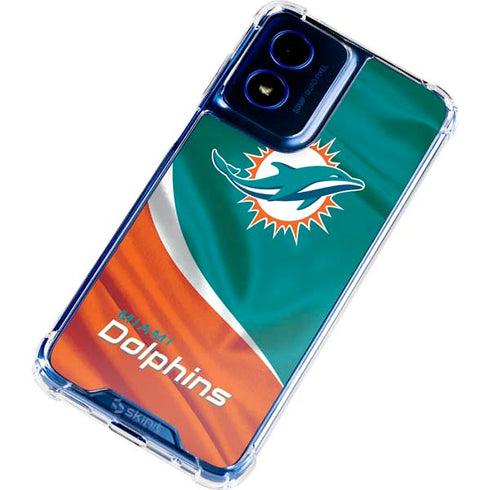 NFL Miami Dolphins Moto G 5G (2024) Clear Case