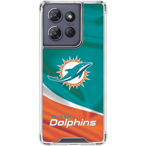 NFL Miami Dolphins Moto G Power 5G (2025) Clear Case