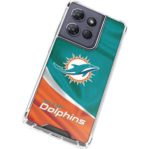 NFL Miami Dolphins Moto G Stylus 5G (2025) Clear Case