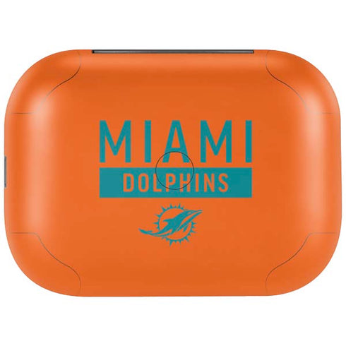 NFL Miami Dolphins Orange Performance Series Amazon Echo Buds Skin