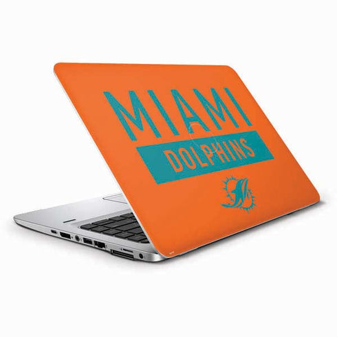 NFL Miami Dolphins Orange Performance Series HP Elitebook Skin