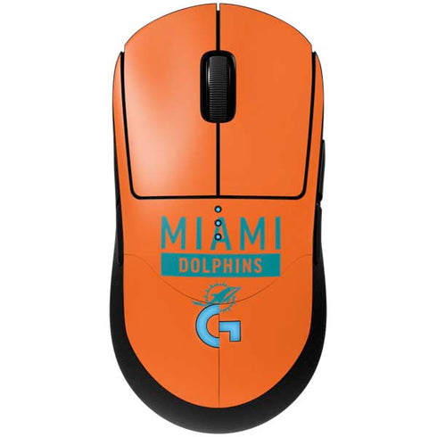 NFL Miami Dolphins Orange Performance Series G Pro Wireless Gaming Mouse Skin
