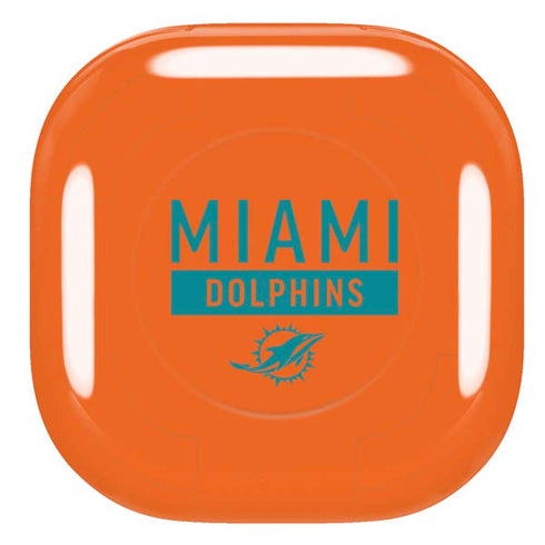 NFL Miami Dolphins Orange Performance Series Galaxy Buds Live Skin