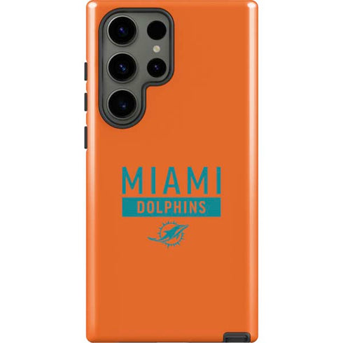 NFL Miami Dolphins Orange Performance Series Galaxy S23 Ultra Pro Case