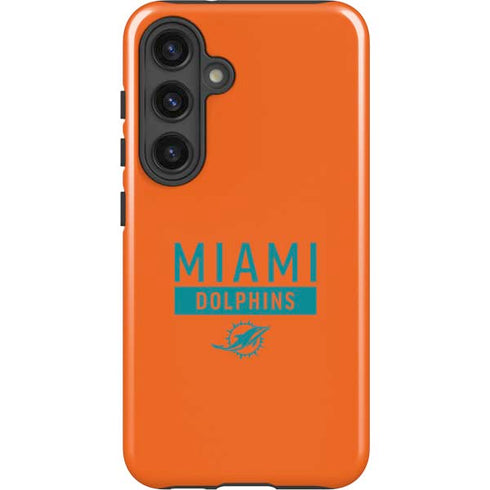 NFL Miami Dolphins Orange Performance Series Galaxy S25 Impact Case
