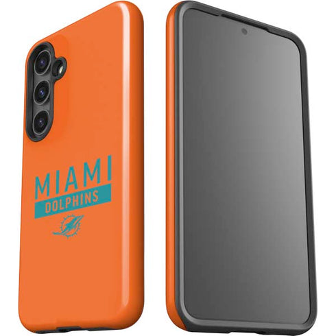 NFL Miami Dolphins Orange Performance Series Galaxy S25 Impact Case