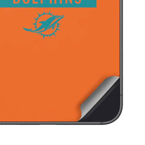 NFL Miami Dolphins Orange Performance Series Galaxy S25 Plus Skin