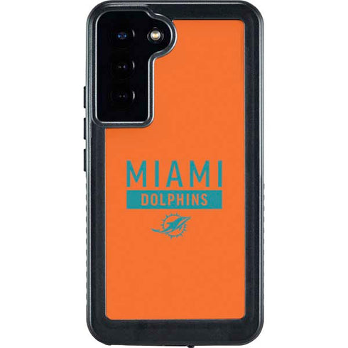 NFL Miami Dolphins Orange Performance Series Galaxy S24 Plus Waterproof Case