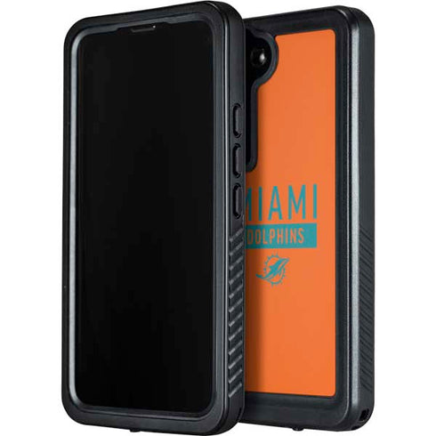 NFL Miami Dolphins Orange Performance Series Galaxy S24 Plus Waterproof Case