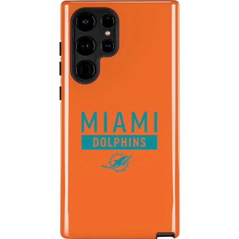 NFL Miami Dolphins Orange Performance Series Galaxy S25 Ultra Impact Case