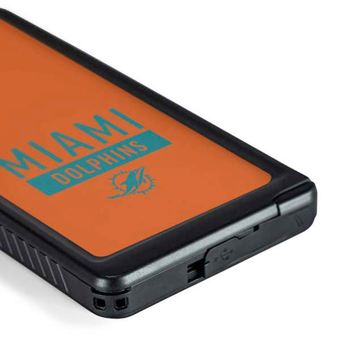 NFL Miami Dolphins Orange Performance Series Galaxy S24 Ultra Waterproof Case