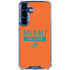 NFL Miami Dolphins Orange Performance Series Galaxy S25 Plus Clear Case