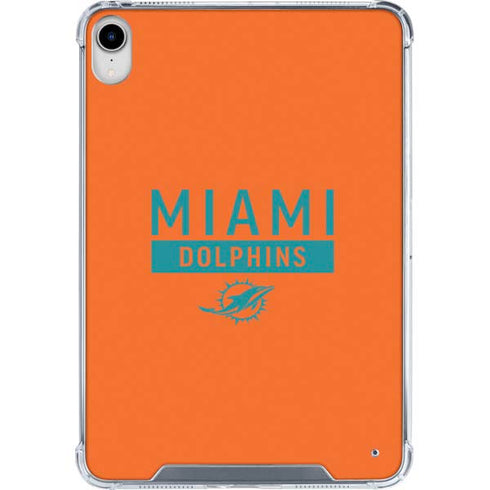 NFL Miami Dolphins Orange Performance Series iPad 11th Gen (2025) Clear Case