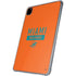 NFL Miami Dolphins Orange Performance Series iPad Pro 11in (2024) Clear Case
