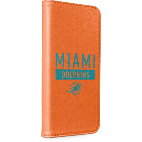 NFL Miami Dolphins Orange Performance Series iPhone 15 Plus Folio Case