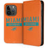 NFL Miami Dolphins Orange Performance Series iPhone 15 Pro Folio Case