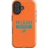 NFL Miami Dolphins Orange Performance Series iPhone 16 Impact Case