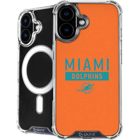 NFL Miami Dolphins Orange Performance Series iPhone 16 MagSafe Case