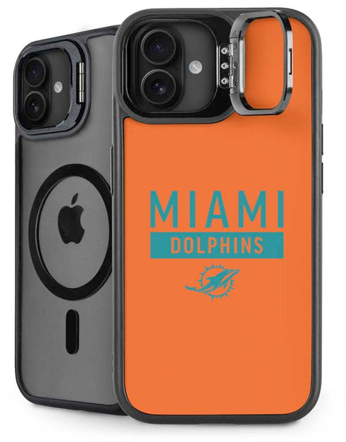 NFL Miami Dolphins Orange Performance Series iPhone 16 Plus Kickstand Case