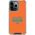 NFL Miami Dolphins Orange Performance Series iPhone 16 Pro Clear Case