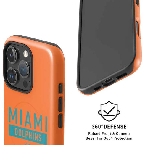 NFL Miami Dolphins Orange Performance Series iPhone 16 Pro Magsafe Impact Case