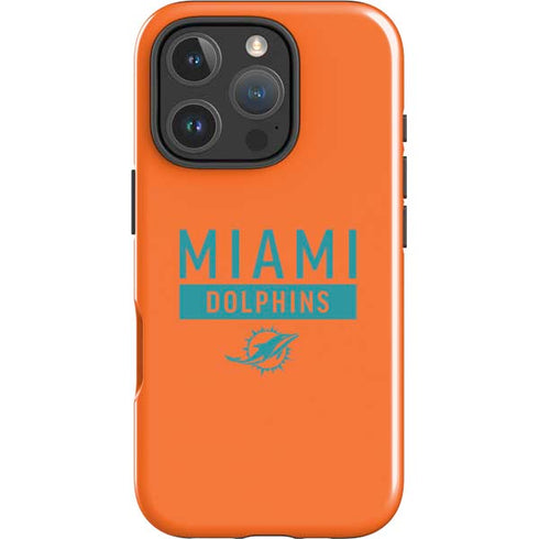 NFL Miami Dolphins Orange Performance Series iPhone 16 Pro Max Impact Case
