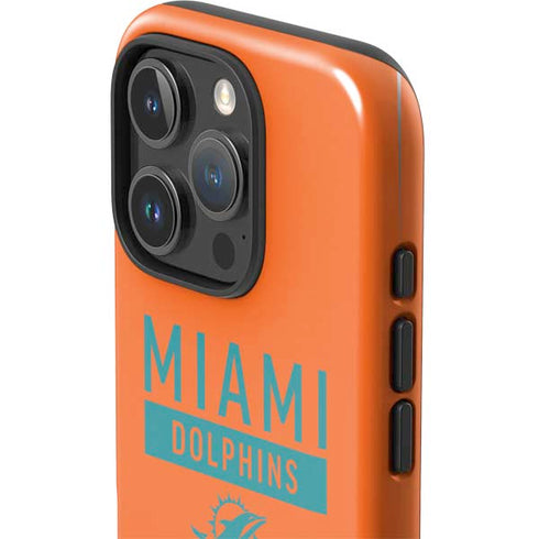 NFL Miami Dolphins Orange Performance Series iPhone 16 Pro Max Impact Case
