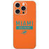 NFL Miami Dolphins Orange Performance Series iPhone 16 Pro Skin