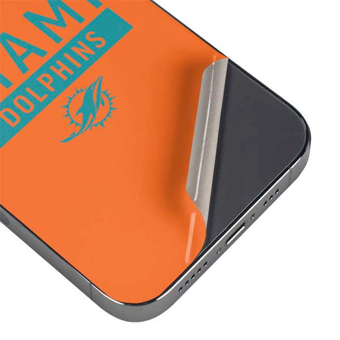 NFL Miami Dolphins Orange Performance Series iPhone 16 Pro Skin