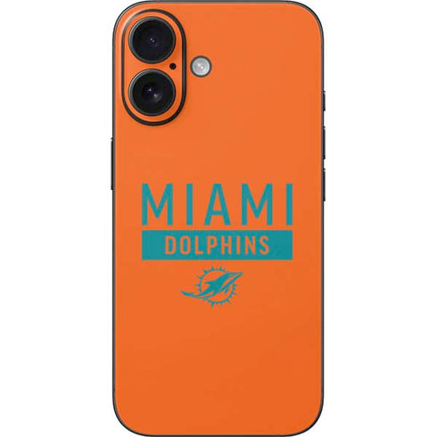 NFL Miami Dolphins Orange Performance Series iPhone 16 Skin