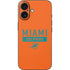 NFL Miami Dolphins Orange Performance Series iPhone 16 Skin